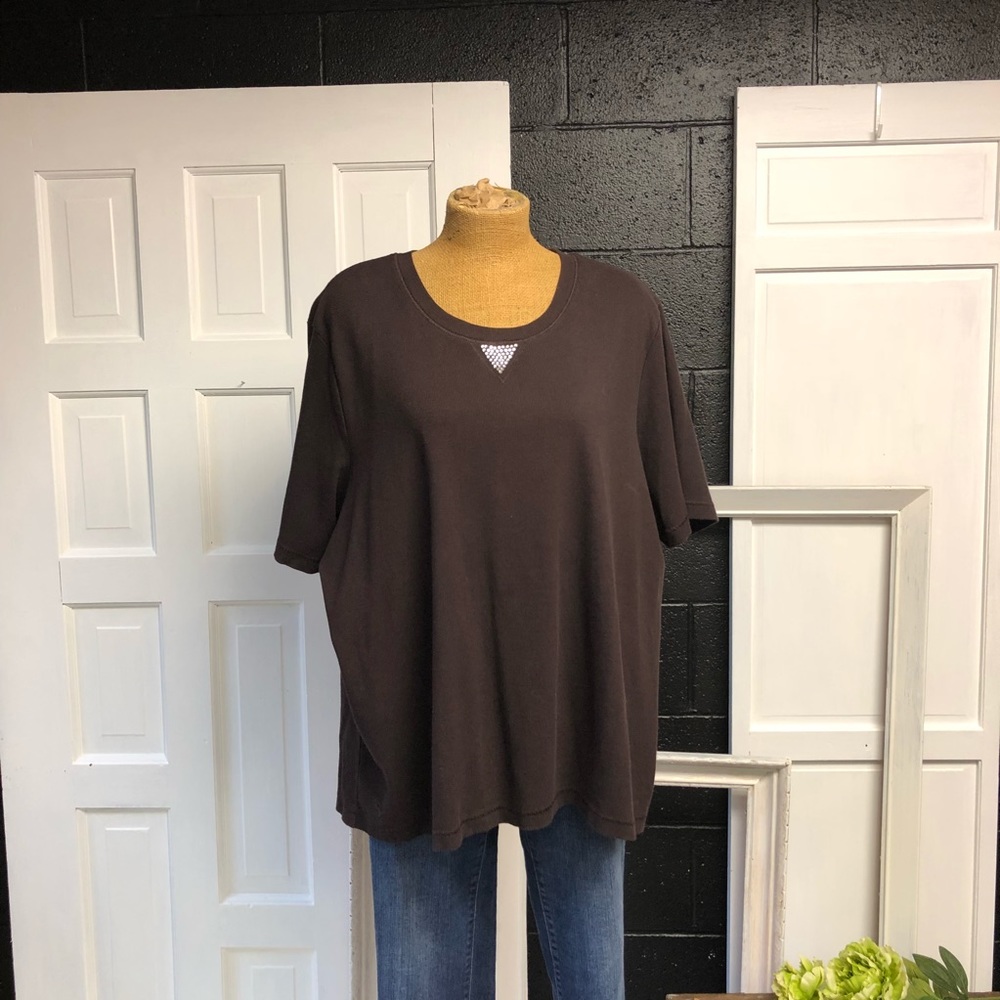 $ Firm Sportelle Woman Brown Top